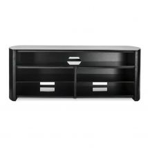 Audio Visual Stand For TVs Up To 60``, Black Finish