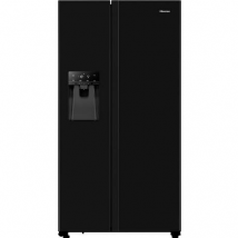 91cm Frost Free American Style Fridge Freezer - Black