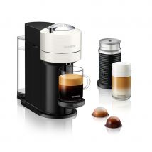 Nespresso Vertuo Next Capsule Coffee Machine with Aeroccino Milk Frother, White