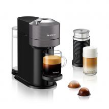 Nespresso Vertuo Next Capsule Coffee Machine with Aeroccino Milk Frother, Grey