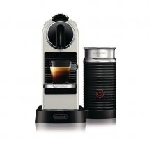 Nespresso Citiz Coffee Machine with Aeroccino Milk Frother, White