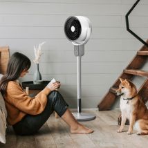 Oscillator Dual Height Tilt & Swing Oscillating Fan - White