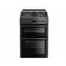 60cm Double Oven Gas Cooker with Gas Hob - Anthracite