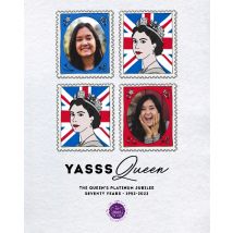 Stamped Jubilee Queen 20x16" (50x40cm) Photo Board Print, Home Décor Multi