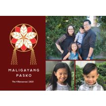 Parol Pride 8x6" (20x15cm) Flat Card set of 20 (gloss cardstock), rounded corners, Card & Stationery Red