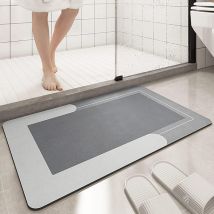 Easylife Diatom Mud Nonslip Absorb Mat Lt 60Cm in Grey, Size 40x