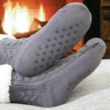 Easylife Slipper Socks Pair in Grey