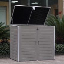 Easylife Jumbo Utility Cabinet Black in Grey, Size 1170L, Plastic