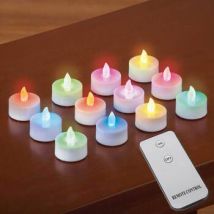 Easylife Remote Control Tea Lights, Size Pack Of 12