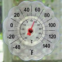 Easylife Easy-To-Read Window Thermometer in Blue/Green, Size Large, Glass
