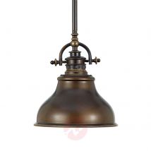 Lampa wisząca Emery industrialna brąz Ø 20,3 cm