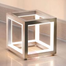 Delux - lampa stołowa LED w kształcie kostki 12 cm