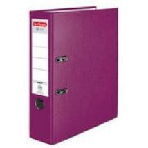 Herlitz - Segregator Q.file Standard, jagodowy A4 8 cm