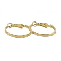 Snö Of Sweden Moe Ring Earring, Plain Gold (25 mm) - Kolczyki