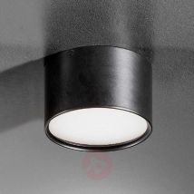 Czarna lampa sufitowa LED Mine, 9 cm