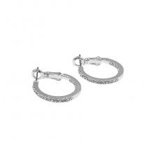 Snö Of Sweden Story Small Ring Earring, Silver/Clear