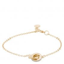 Snö Of Sweden Connected Chain Bracelet, Gold/Clear