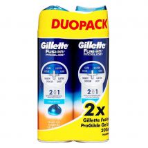 Gillette Fusion ProGlide 2-in-1 Hydrating Gel (2 x 200 ml)