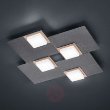 BANKAMP Quadro lampa sufitowa LED 32 W antracyt