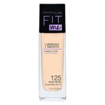 Maybelline Fit Me Liquid Foundation, Nude Beige 125 (30 ml)