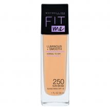 Maybelline Fit Me Liquid Foundation, Sun Beige 250 (30 ml)