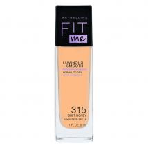 Maybelline Fit Me Liquid Foundation, Soft Honey 315 (30 ml)