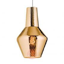 Lampa wisząca Romeo, 130 cm, stare złoto metalik