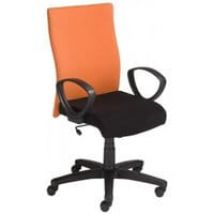 Krzesło NOWY STYL LEON GTP pomarańczowo-czarne M30+M43