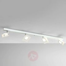 4-punktowa lampa sufitowa LED Line, biała