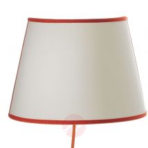Ceramiczna lampa ścienna A183 tkanina pomarańczowa