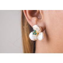 Clover Baroque Pearl Earrings