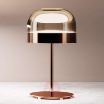 Equatore – lampa stołowa LED w miedzi, 42,5 cm