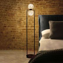 Lampa stojąca LED Tribeca z alabastrem 2-punktowa