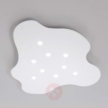 9-punktowa lampa sufitowa LED NUBES, biała