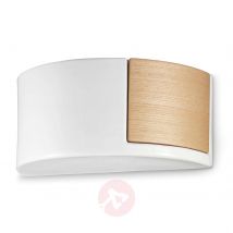 Nordycka ceramiczna lampa ścienna C1795/27, biała