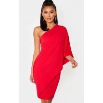 Sukienka Red One Sleeve - kolor czerwony