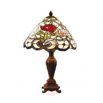 Flora klasyczna lampa stołowa w stylu Tiffany