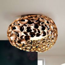 Lampa sufitowa LED Narisa, Ø 46 cm, różowe złoto