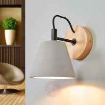 Possio – lampa ścienna z kloszem z betonu