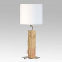 Neuer Kavalier – lampa stołowa z drewnem, 56
