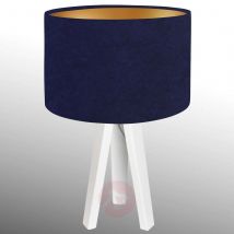 Lampa stołowa Lobelia z dwukolorowym kloszem