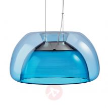 Kolorowa lampa wisząca LED Aurelia, niebieska