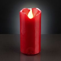 Świeczka woskowa LED czerwona 5cm x 9,5cm