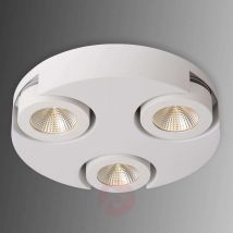 Okrągła, biała lampa sufitowa LED Mitrax