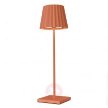 Lampa stołowa LED Troll zewnętrzna, pomarańczowa