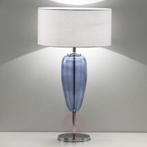 Lampa stołowa Show Ogiva 82 cm szkło niebieskie