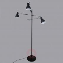 3-punktowa lampa stojąca Pigalle, czarna