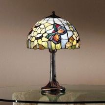 Atrakcyjna lampa stołowa VIKTORIA w stylu Tiffany