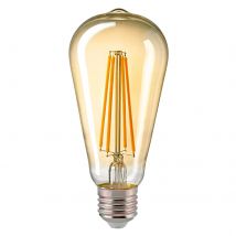 Żarówka LED E27 ST64 4,5W Filament Rustika złota