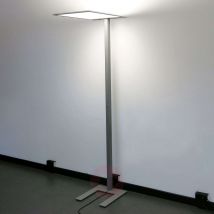 Lampa stojąca LED LEAS, 203 cm, tytan, przycisk